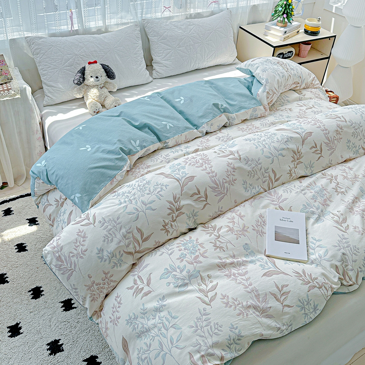 91家纺网 家纺一手货源 找家纺 恩泽家纺 2025新款全棉纯棉12868喷气印花系列被套单品被套单件单被套-第二批 寻叶