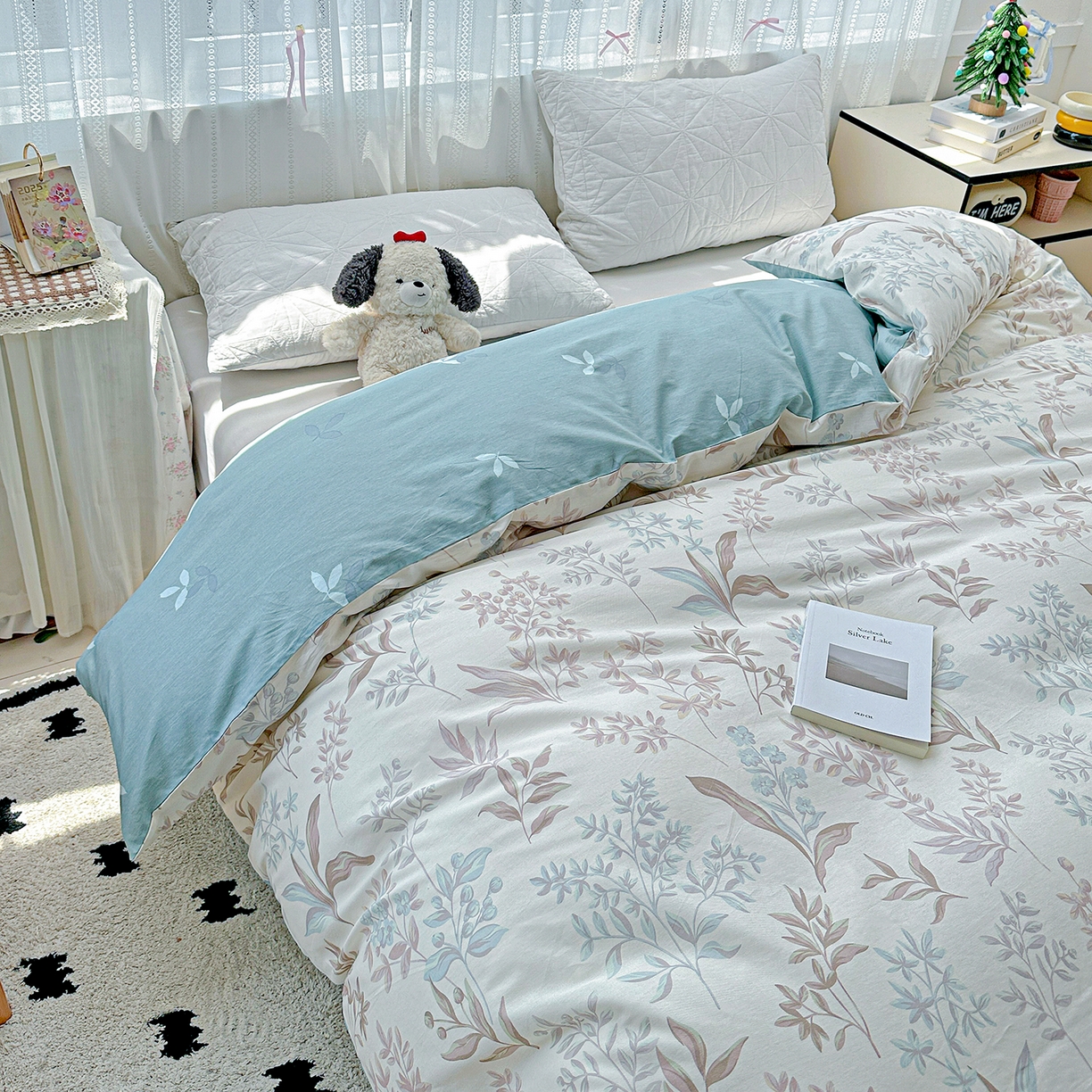 91家纺网 家纺一手货源 找家纺 恩泽家纺 2025新款全棉纯棉12868喷气印花系列被套单品被套单件单被套-第二批 寻叶