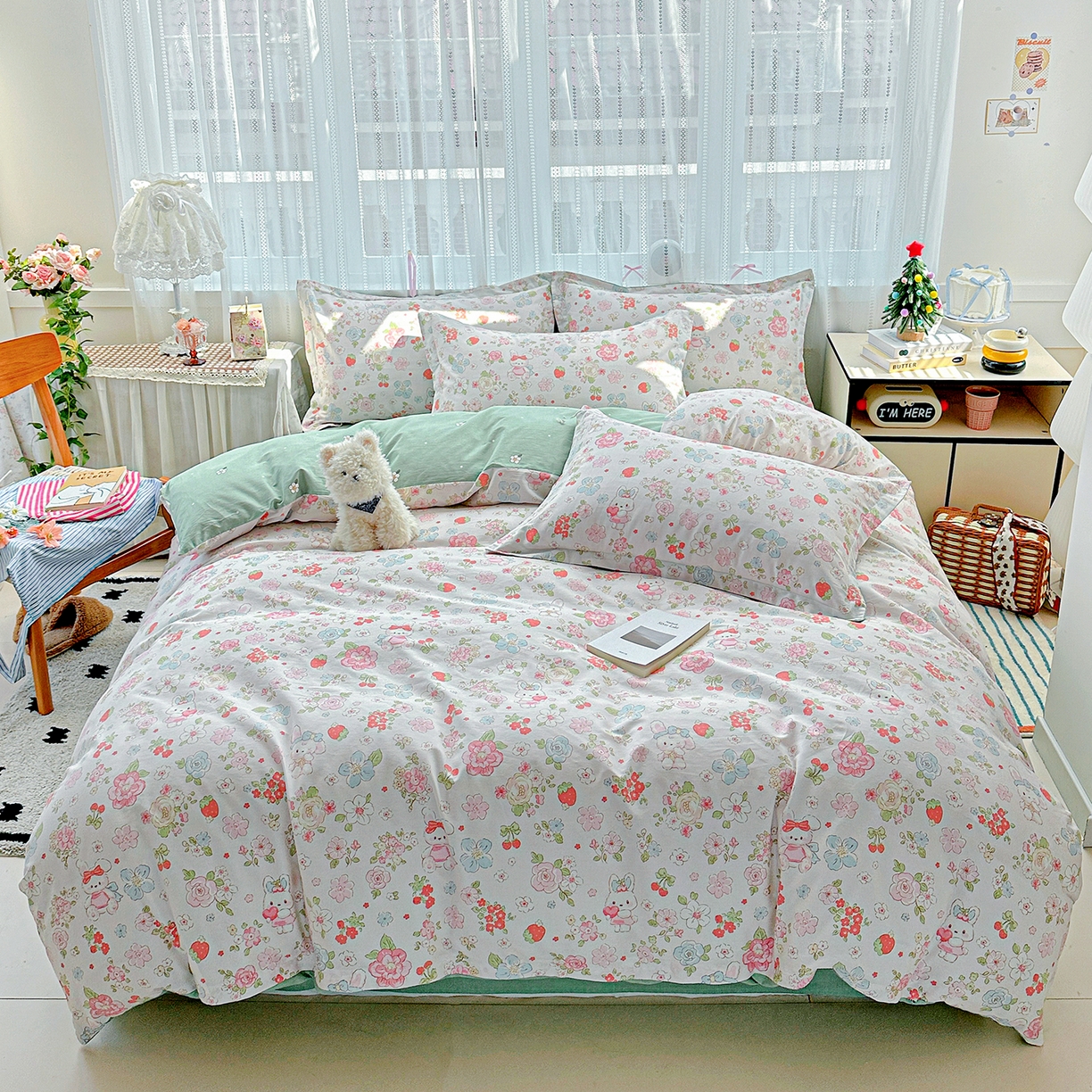 91家纺网 家纺一手货源 找家纺 （总）恩泽 2024新款ins风全棉单品床单