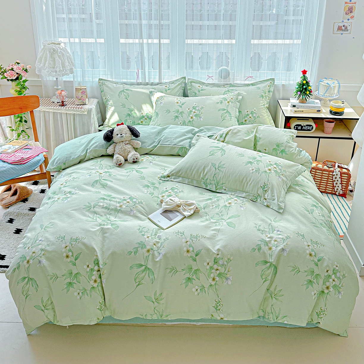 91家纺网 家纺一手货源 找家纺 （总）恩泽家纺 2025新款全棉纯棉12868喷气印花系列四件套-第二批