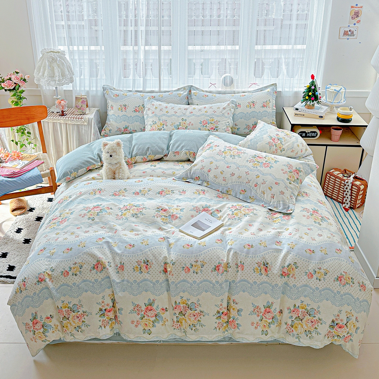 91家纺网 家纺一手货源 找家纺 （总）恩泽家纺 2025新款全棉纯棉12868喷气印花系列四件套-第二批