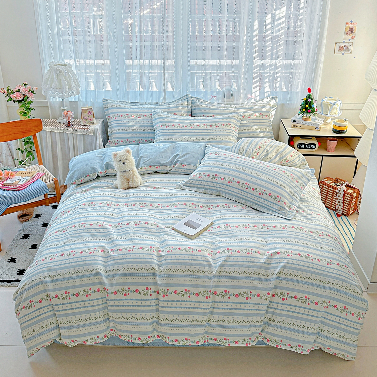 91家纺网 家纺一手货源 找家纺 （总）恩泽家纺 2025新款全棉纯棉12868喷气印花系列四件套-第二批