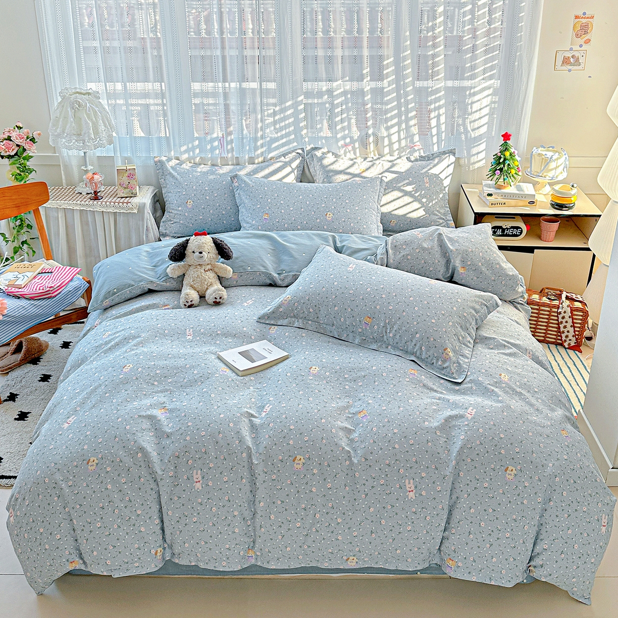 91家纺网 家纺一手货源 找家纺 （总）恩泽家纺 2025新款全棉纯棉12868喷气印花系列四件套-第二批