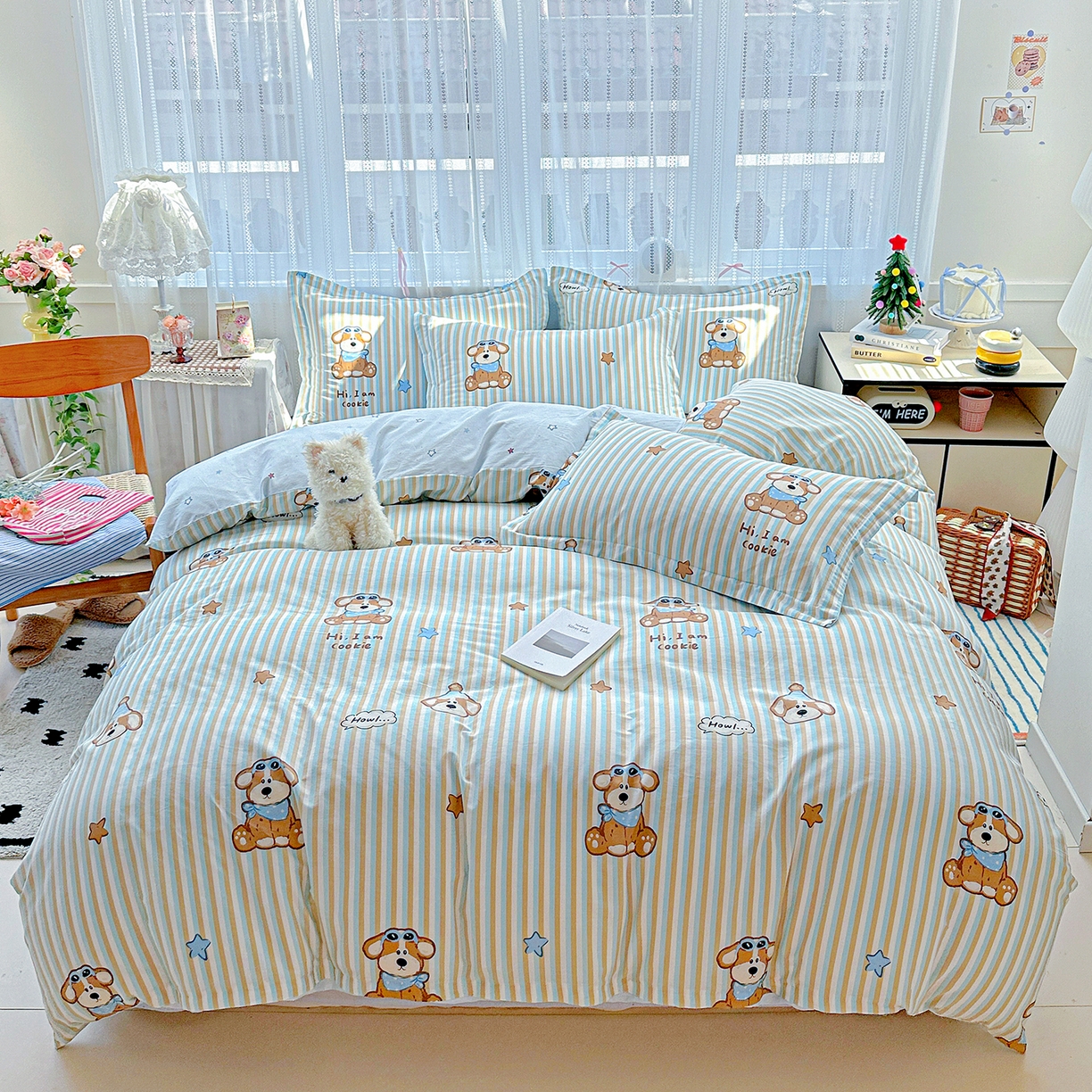 91家纺网 家纺一手货源 找家纺 （总）恩泽家纺 2025新款全棉纯棉12868喷气印花系列四件套-第二批