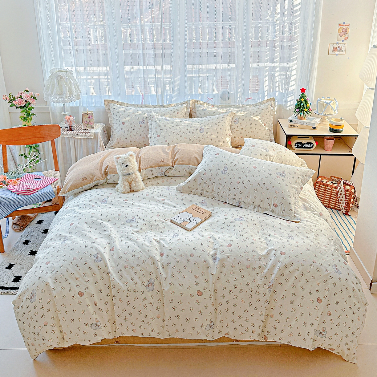 91家纺网 家纺一手货源 找家纺 （总）恩泽家纺 2025新款全棉纯棉12868喷气印花系列四件套-第二批