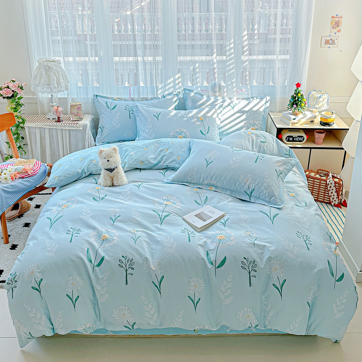 91家纺网 家纺一手货源 找家纺 （总）恩泽家纺 2025新款全棉纯棉12868喷气印花系列四件套-第二批