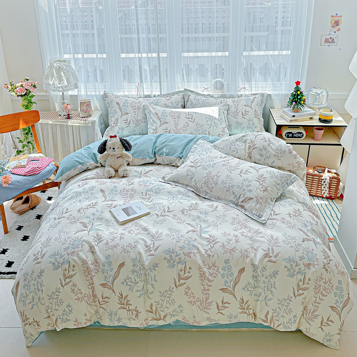 91家纺网 家纺一手货源 找家纺 （总）恩泽家纺 2025新款全棉纯棉12868喷气印花系列四件套-第二批