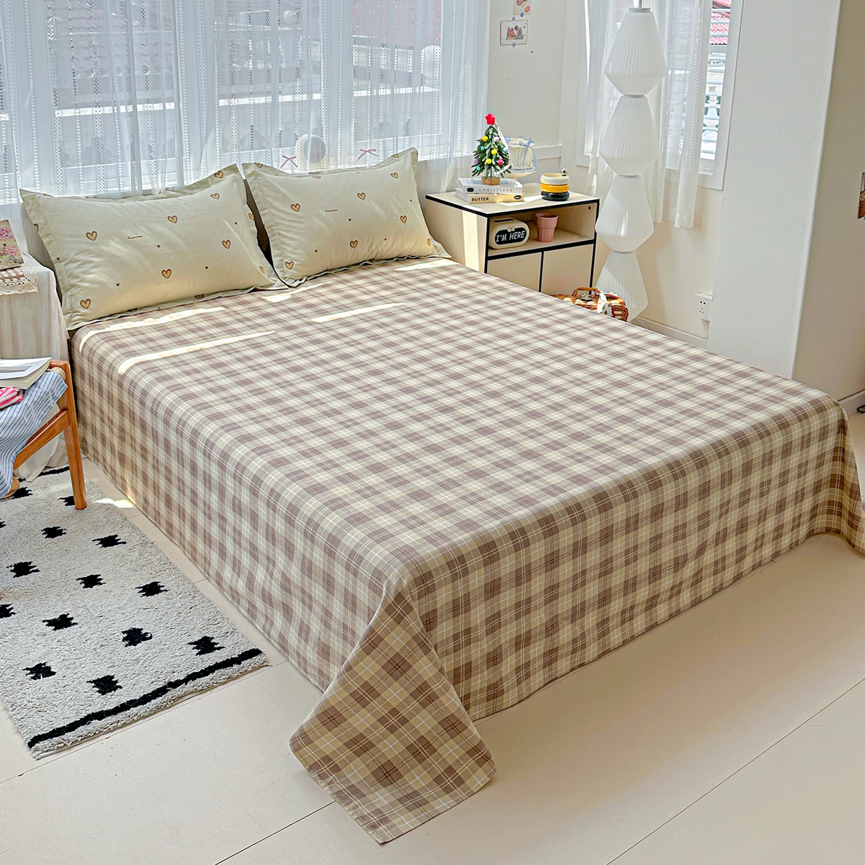 91家纺网 家纺一手货源 找家纺 恩泽家纺 2025新款全棉纯棉12868喷气印花系列四件套-第二批 初恋心