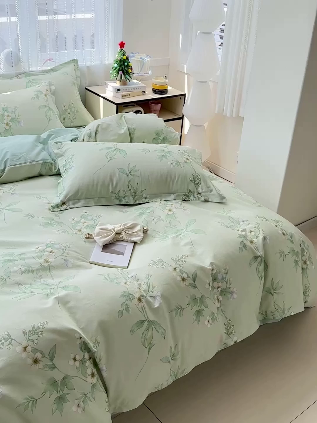 91家纺网 家纺一手货源 找家纺 恩泽家纺 2025新款全棉纯棉12868喷气印花系列四件套-第二批 东方树叶