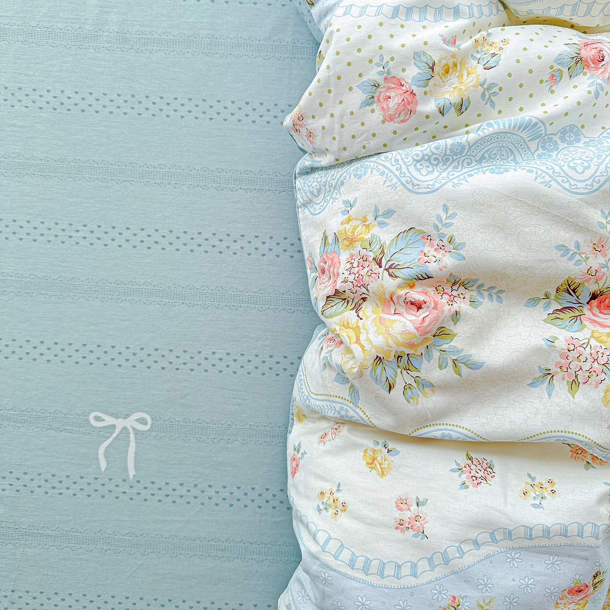 91家纺网 家纺一手货源 找家纺 恩泽家纺 2025新款全棉纯棉12868喷气印花系列四件套-第二批 法式小香