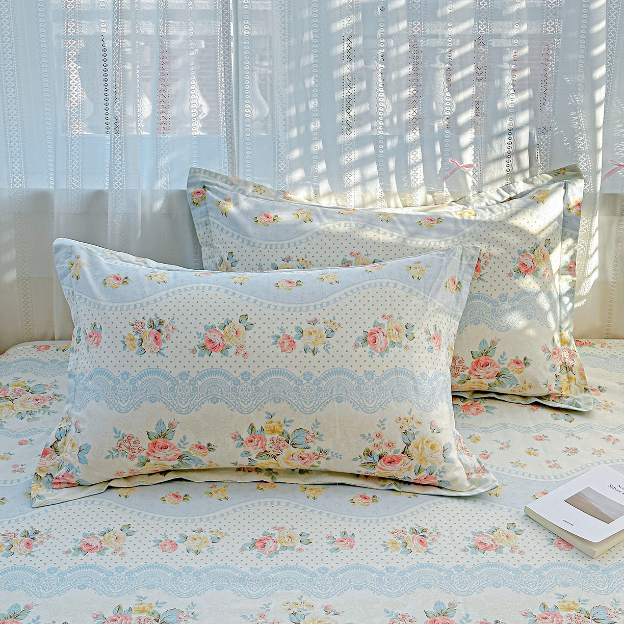 91家纺网 家纺一手货源 找家纺 恩泽家纺 2025新款全棉纯棉12868喷气印花系列四件套-第二批 法式小香