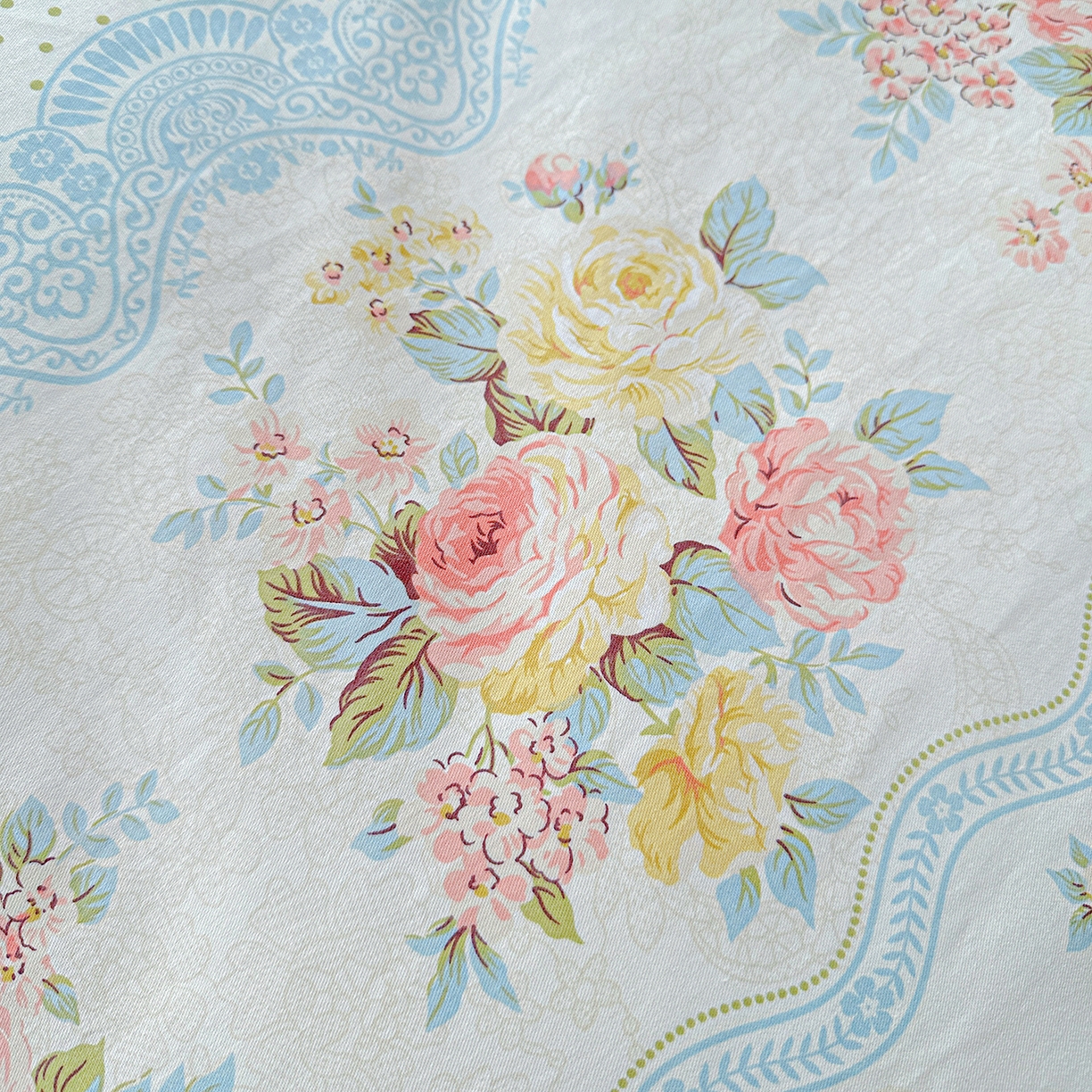 91家纺网 家纺一手货源 找家纺 恩泽家纺 2025新款全棉纯棉12868喷气印花系列四件套-第二批 法式小香