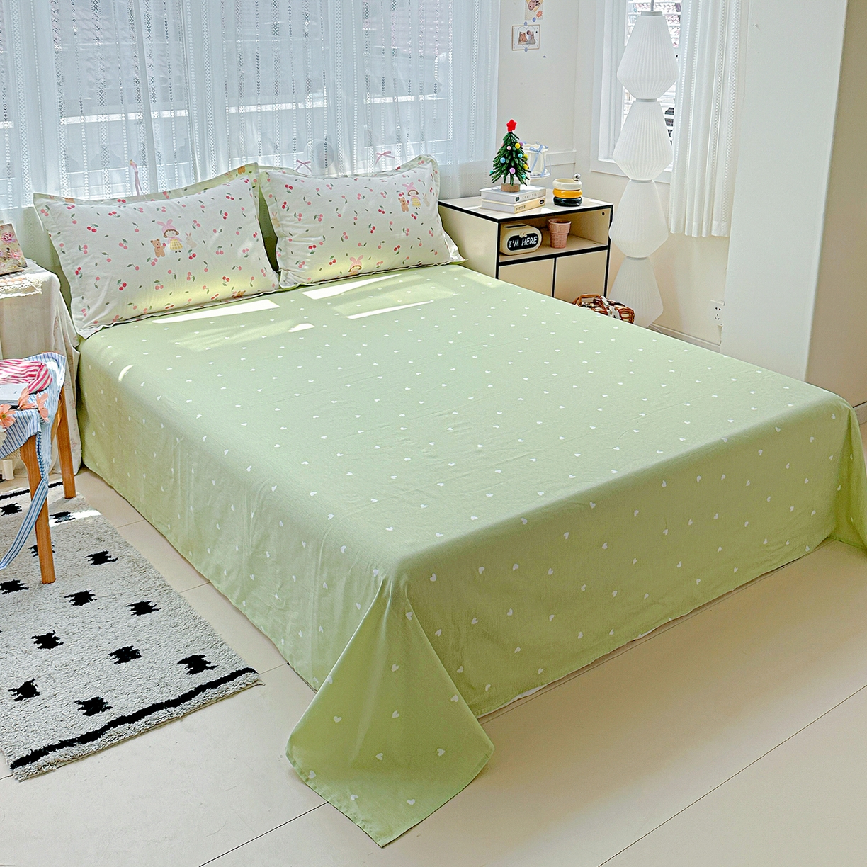 91家纺网 家纺一手货源 找家纺 恩泽家纺 2025新款全棉纯棉12868喷气印花系列四件套-第二批 花季少女