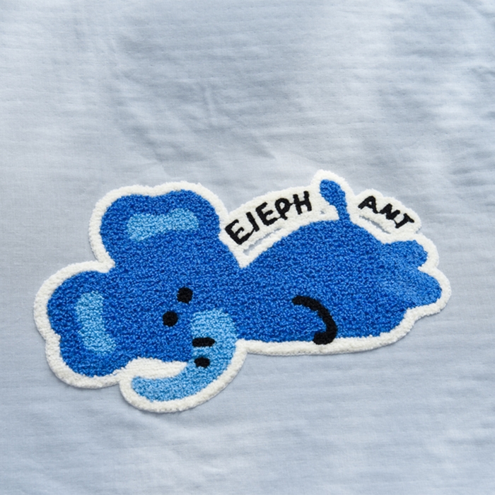 91家纺网 家纺一手货源 找家纺 （总）炫拼家纺 2025新款泡芙系全棉纯棉A类40支双层纱卡通毛巾绣四件套