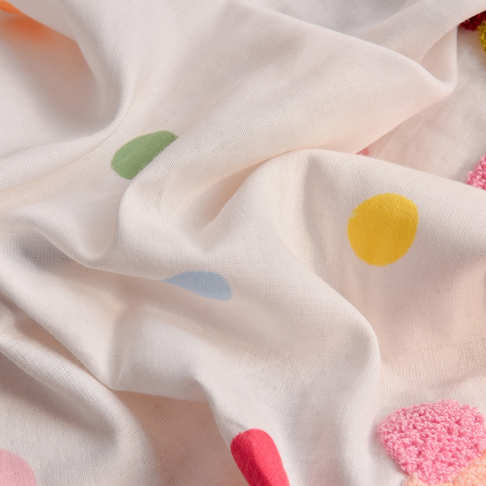 91家纺网 家纺一手货源 找家纺 炫拼家纺 2025新款泡芙系全棉纯棉A类40支双层纱卡通毛巾绣四件套 三只小猪