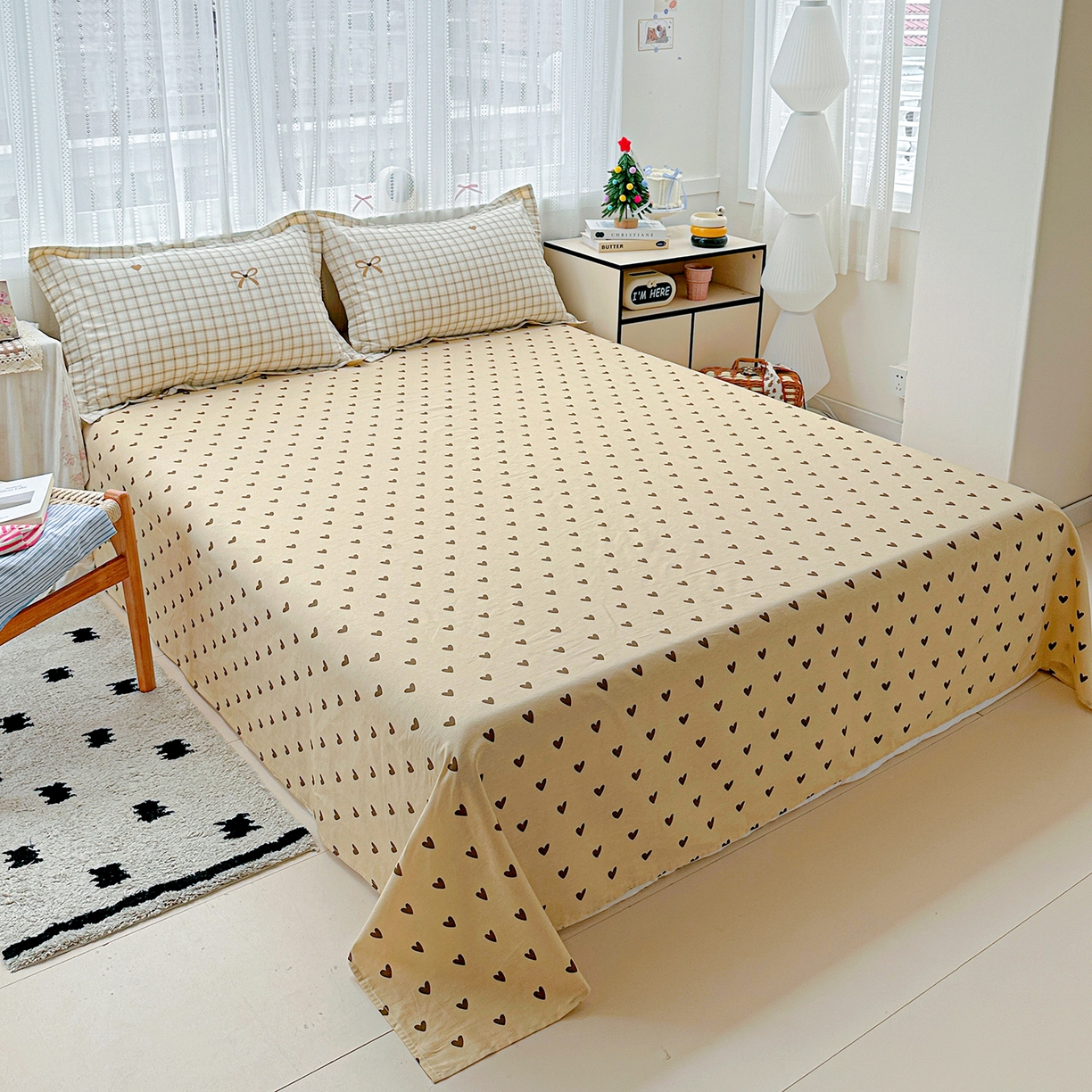 91家纺网 家纺一手货源 找家纺 恩泽家纺 2025新款全棉纯棉12868喷气印花系列四件套-第二批 极简主义