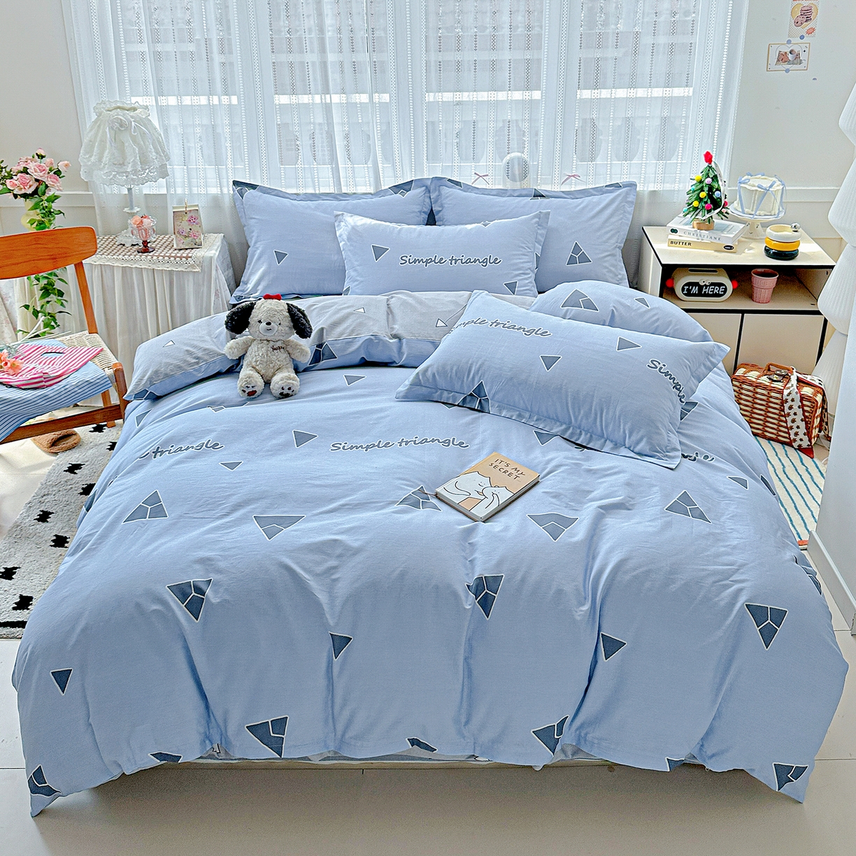 恩泽家纺 2025新款全棉纯棉12868喷气印花系列四件套-第二批 拉菲特