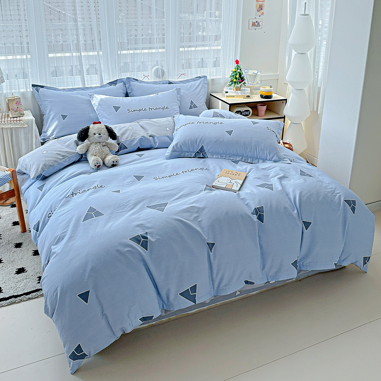 91家纺网 家纺一手货源 找家纺 恩泽家纺 2025新款全棉纯棉12868喷气印花系列四件套-第二批 拉菲特