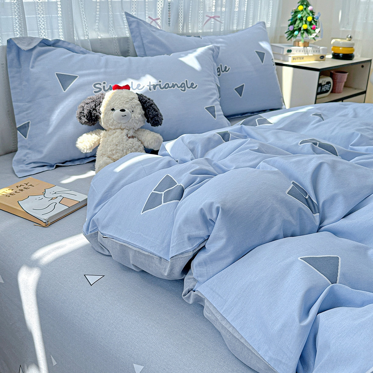 91家纺网 家纺一手货源 找家纺 恩泽家纺 2025新款全棉纯棉12868喷气印花系列四件套-第二批 拉菲特