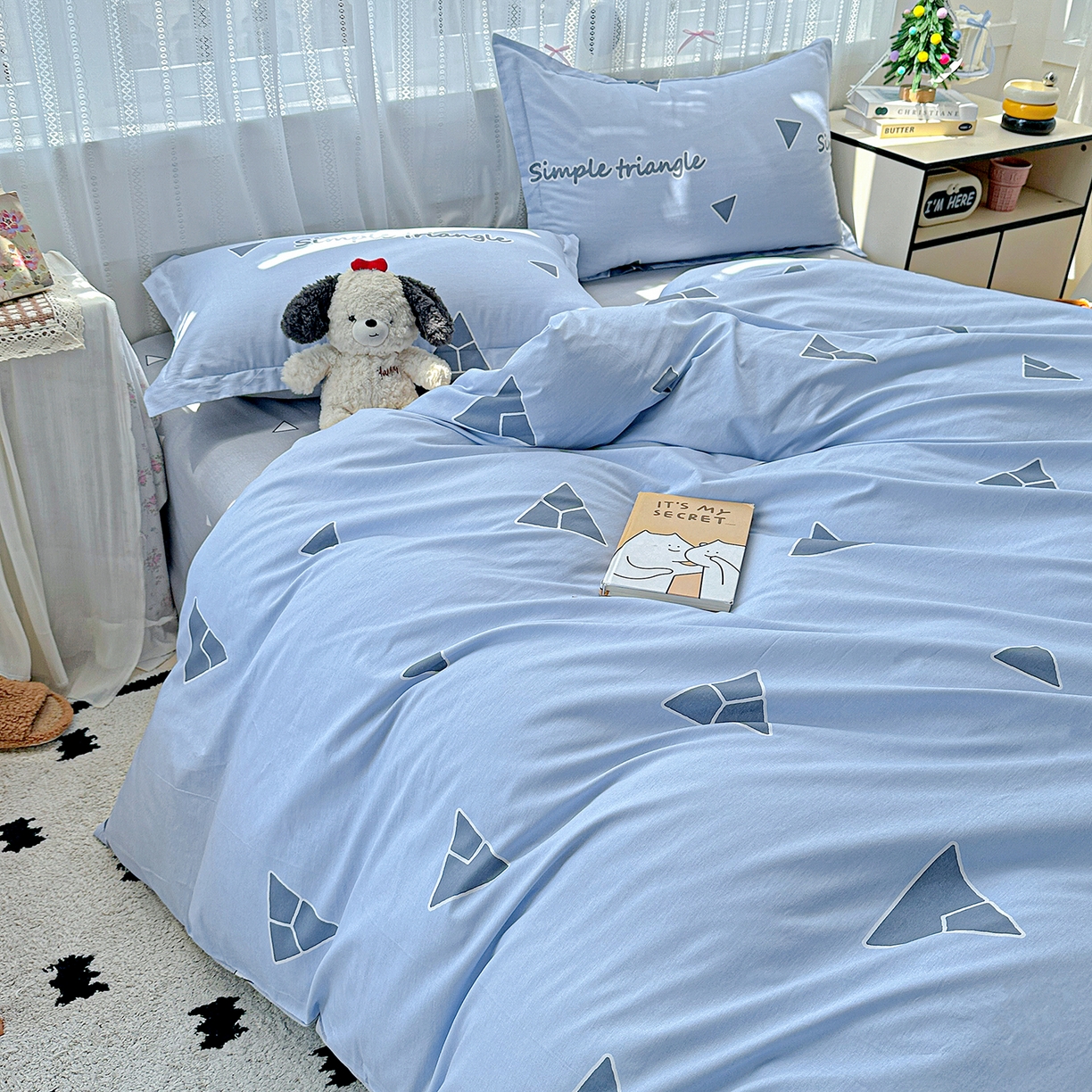 91家纺网 家纺一手货源 找家纺 恩泽家纺 2025新款全棉纯棉12868喷气印花系列四件套-第二批 拉菲特