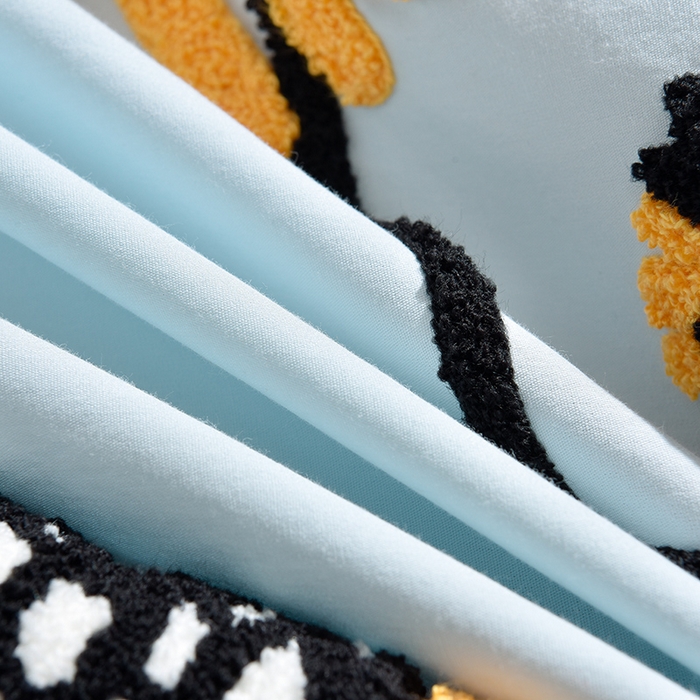 91家纺网 家纺一手货源 找家纺 炫拼家纺 2026新春款萌系A类全棉纯棉40支水洗棉毛巾绣四件套 狮子王