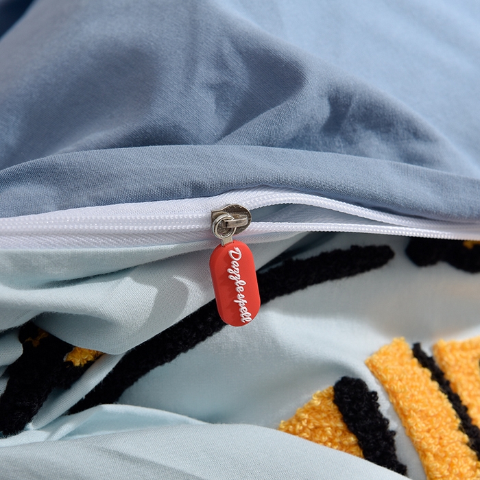 91家纺网 家纺一手货源 找家纺 炫拼家纺 2026新春款萌系A类全棉纯棉40支水洗棉毛巾绣四件套 狮子王