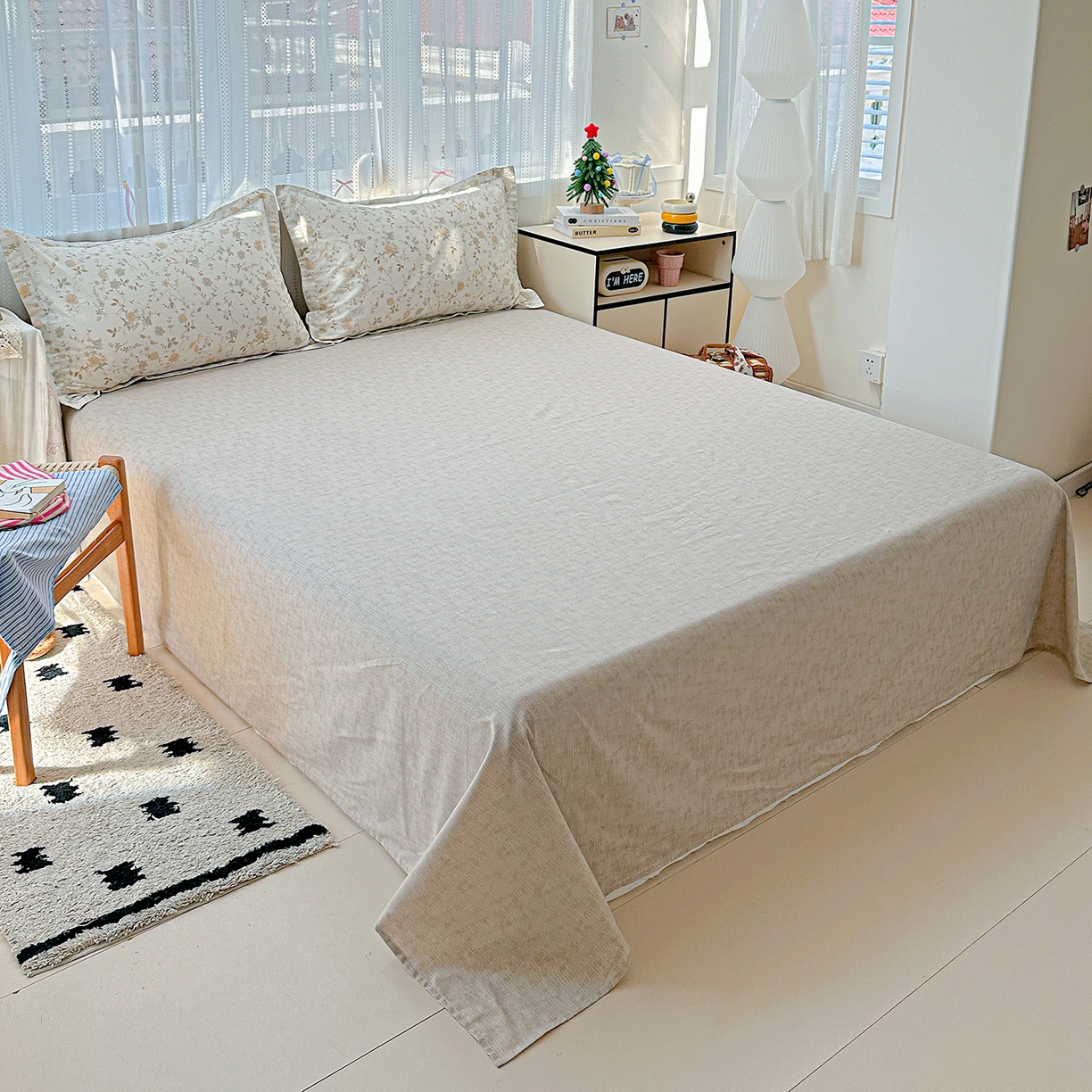 91家纺网 家纺一手货源 找家纺 恩泽家纺 2025新款全棉纯棉12868喷气印花系列四件套-第二批 赛木花