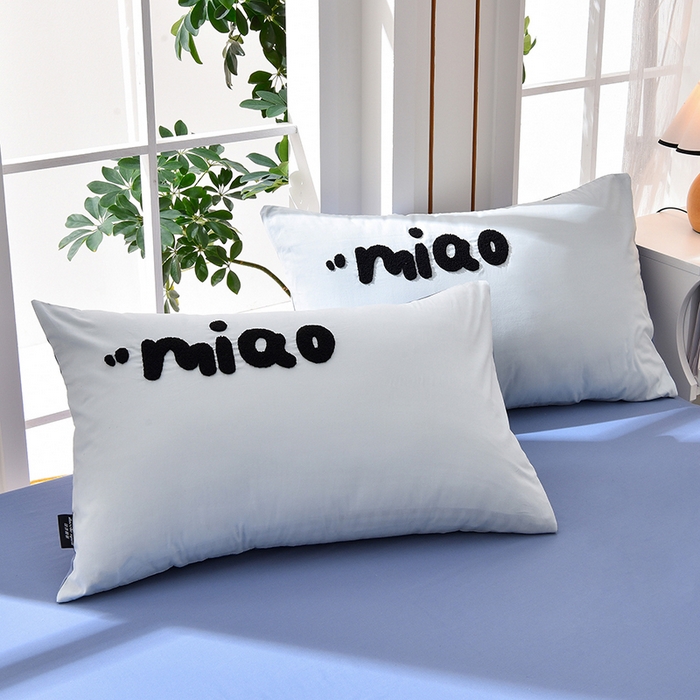 91家纺网 家纺一手货源 找家纺 炫拼家纺 2026新春款萌系A类全棉纯棉40支水洗棉毛巾绣四件套 彩色猫