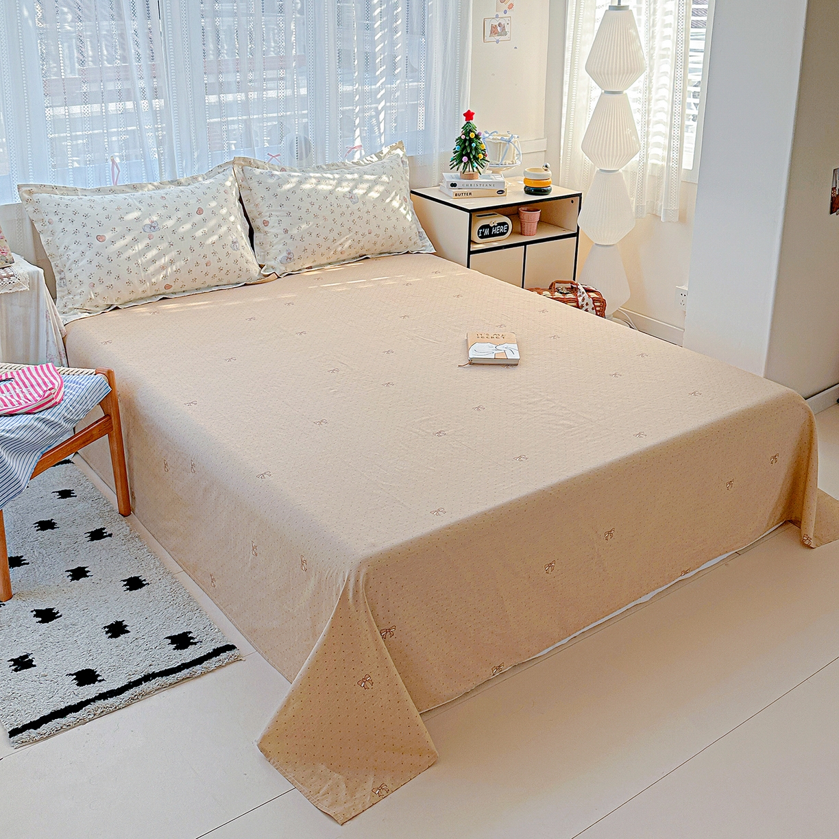 91家纺网 家纺一手货源 找家纺 恩泽家纺 2025新款全棉纯棉12868喷气印花系列四件套-第二批 兔子乐园