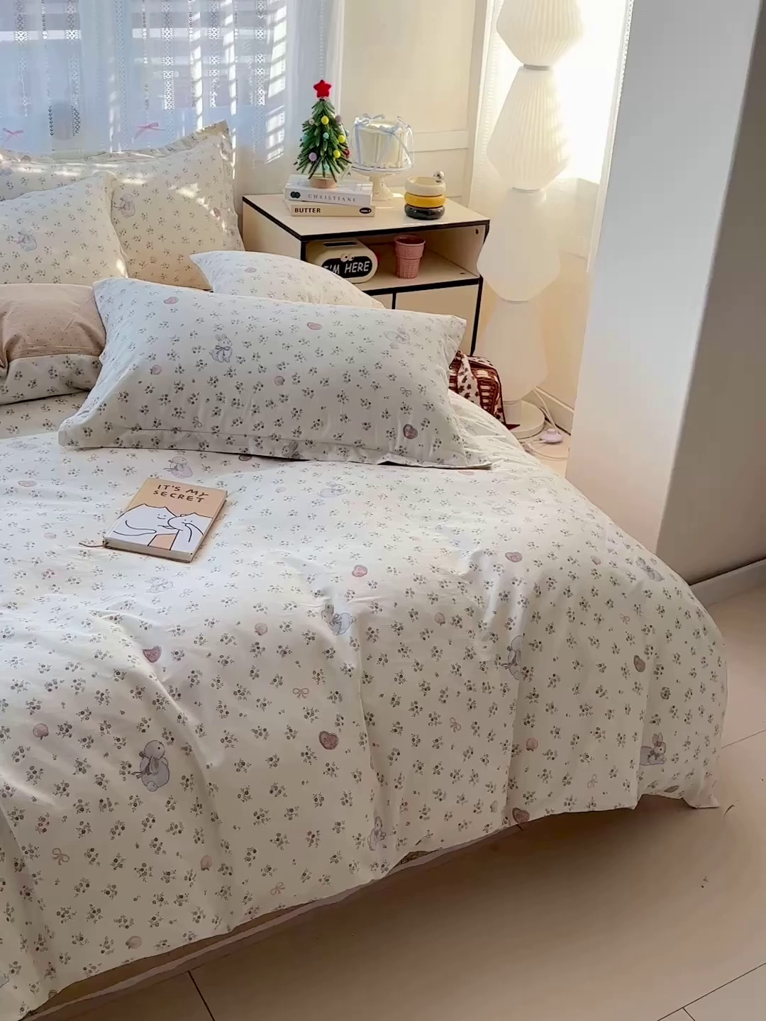 91家纺网 家纺一手货源 找家纺 恩泽家纺 2025新款全棉纯棉12868喷气印花系列四件套-第二批 兔子乐园