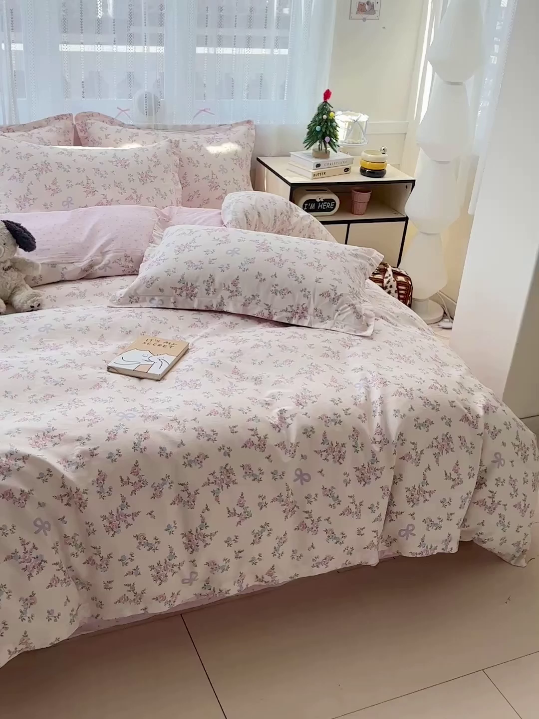 91家纺网 家纺一手货源 找家纺 恩泽家纺 2025新款全棉纯棉12868喷气印花系列四件套-第二批 晚风梦粉