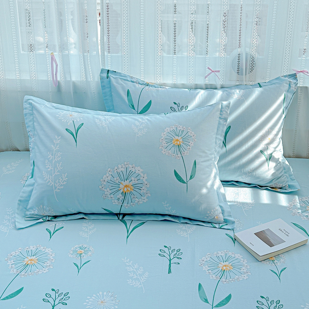 91家纺网 家纺一手货源 找家纺 恩泽家纺 2025新款全棉纯棉12868喷气印花系列四件套-第二批 夏花