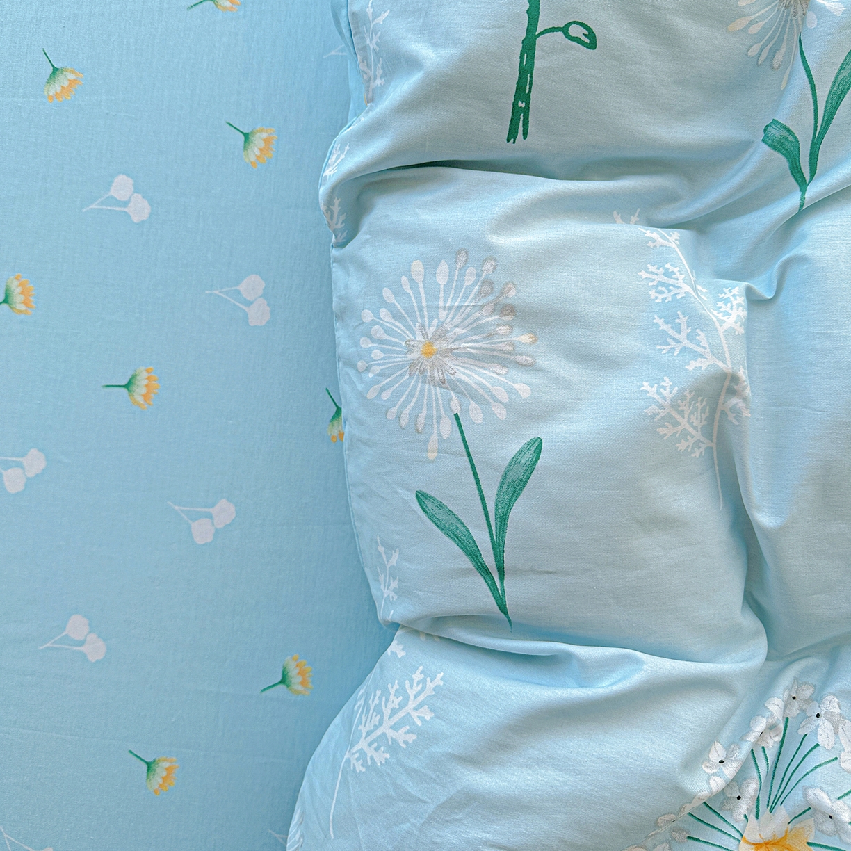 91家纺网 家纺一手货源 找家纺 恩泽家纺 2025新款全棉纯棉12868喷气印花系列四件套-第二批 夏花