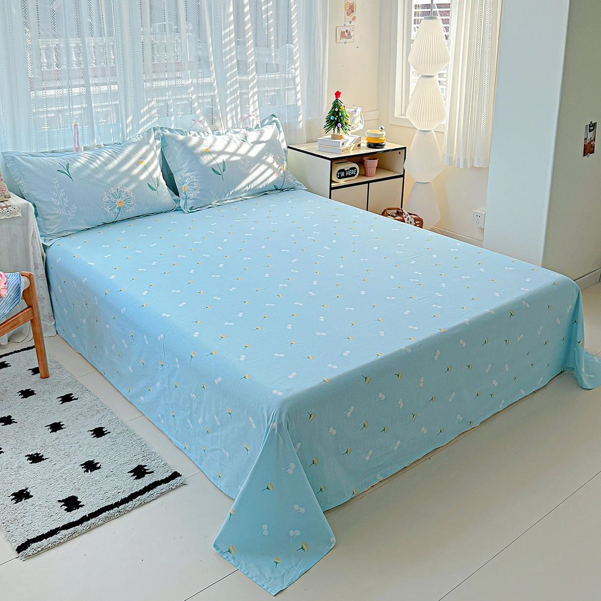 91家纺网 家纺一手货源 找家纺 恩泽家纺 2025新款全棉纯棉12868喷气印花系列四件套-第二批 夏花