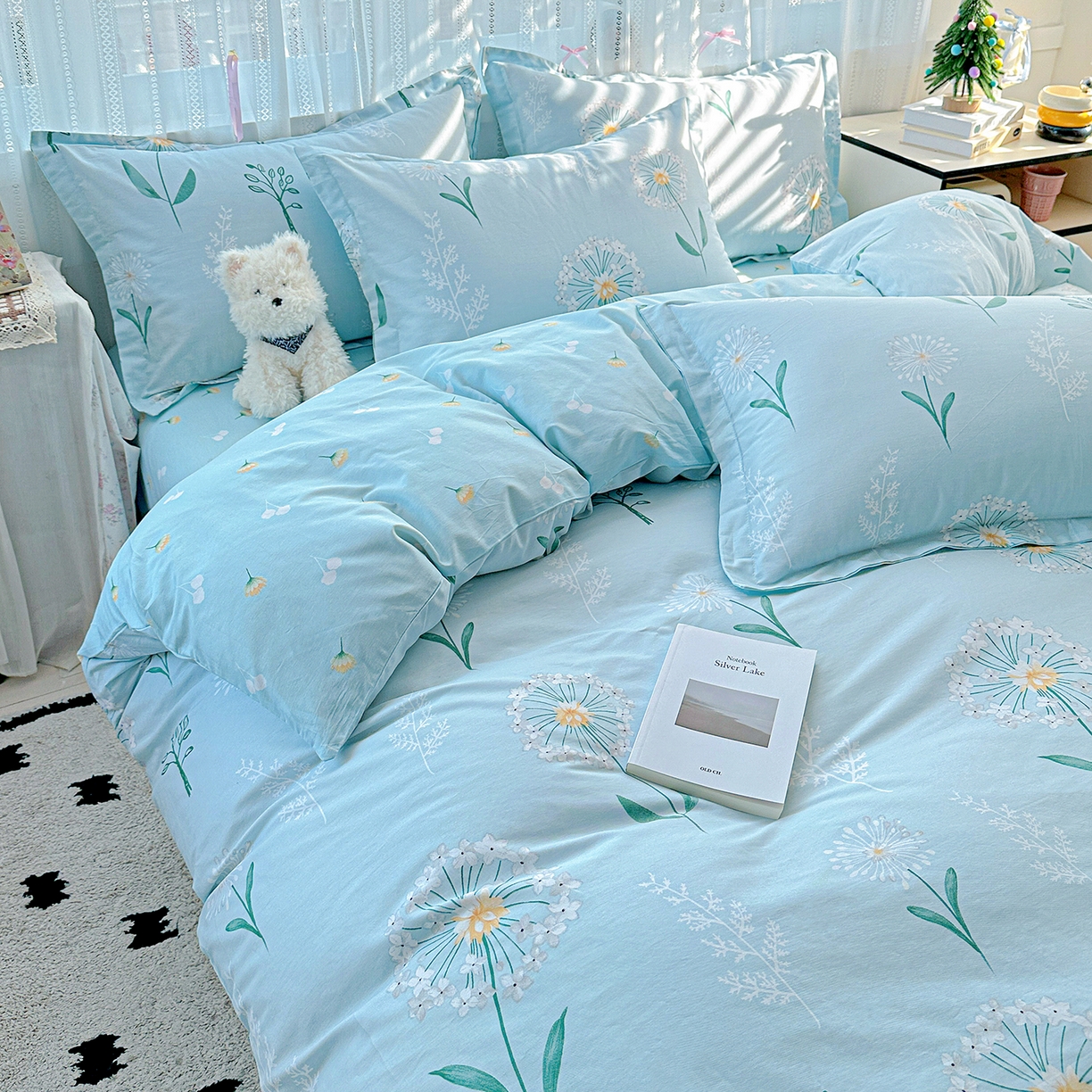 91家纺网 家纺一手货源 找家纺 恩泽家纺 2025新款全棉纯棉12868喷气印花系列四件套-第二批 夏花