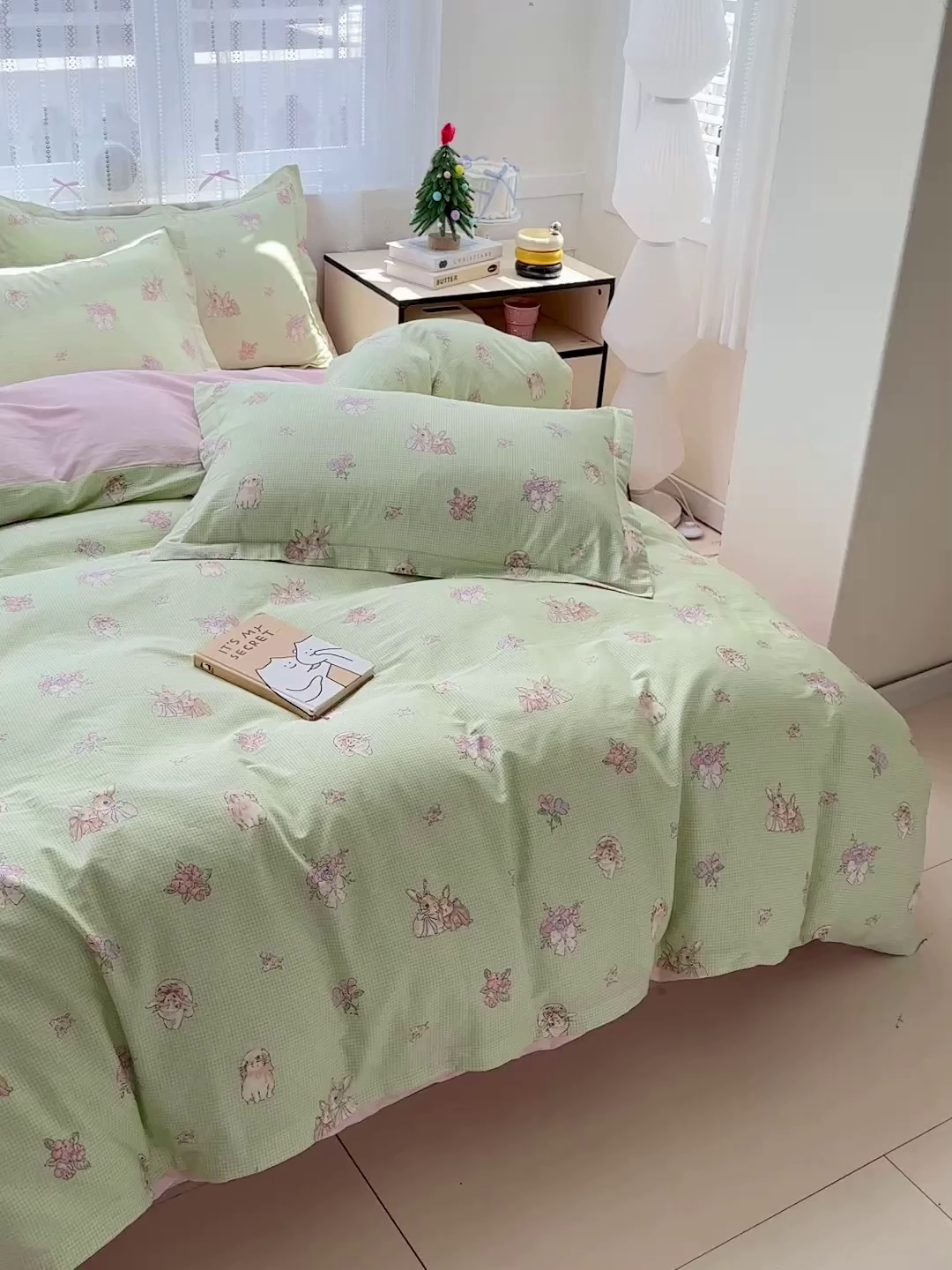 91家纺网 家纺一手货源 找家纺 恩泽家纺 2025新款全棉纯棉12868喷气印花系列四件套-第二批 小欢喜