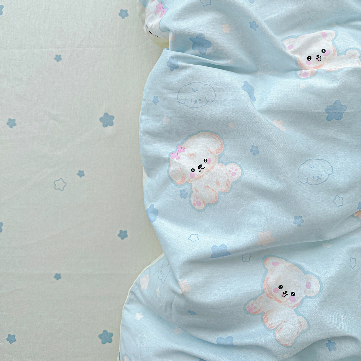 91家纺网 家纺一手货源 找家纺 恩泽家纺 2025新款全棉纯棉12868喷气印花系列四件套-第二批 小甜心