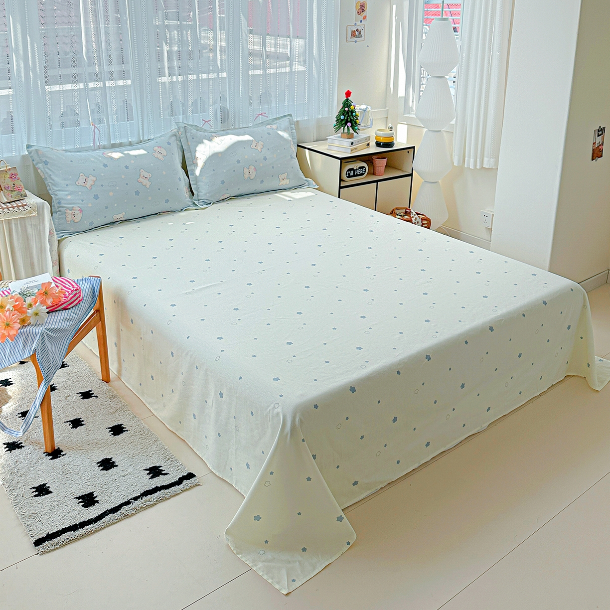 91家纺网 家纺一手货源 找家纺 恩泽家纺 2025新款全棉纯棉12868喷气印花系列四件套-第二批 小甜心