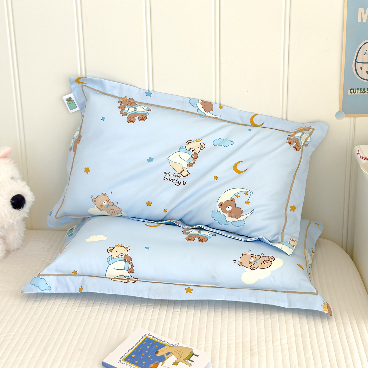 91家纺网 家纺一手货源 找家纺 （总）良佐生活 2025新款A类60s全棉纯棉贡缎一字绣枕套