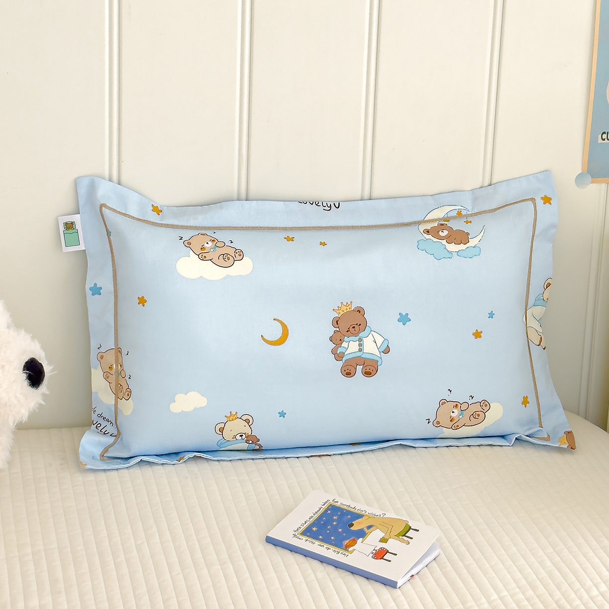 91家纺网 家纺一手货源 找家纺 （总）良佐生活 2025新款A类60s全棉纯棉贡缎一字绣枕套