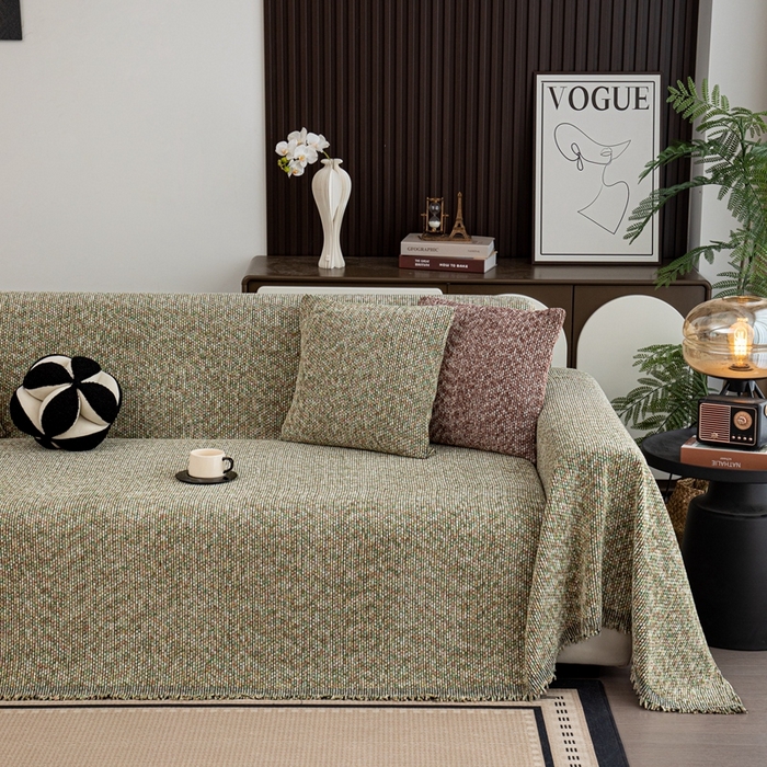 91家纺网 家纺一手货源 找家纺 （总）沐沐家纺 2026新款亲肤舒适炫彩沙发巾