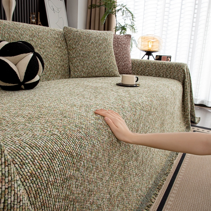 91家纺网 家纺一手货源 找家纺 （总）沐沐家纺 2026新款亲肤舒适炫彩沙发巾