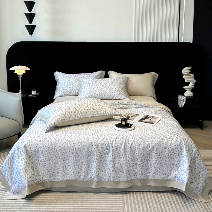 91家纺网 家纺一手货源 找家纺 （总）迷尚家居 2025新款夏被100%莱赛尔数码印花夏被四件套50支天丝夏被