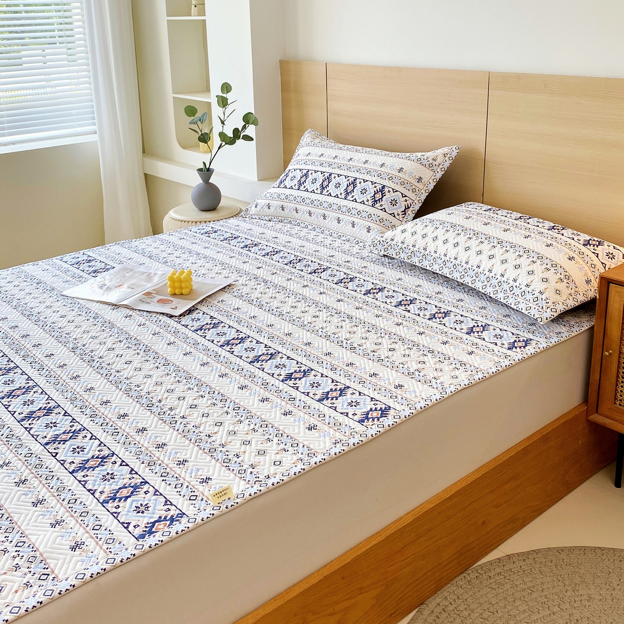 91家纺网 家纺一手货源 找家纺 （总）金鑫汇家纺 2025年新款A类多功能全棉老粗布软凉席床盖护垫席子可机洗