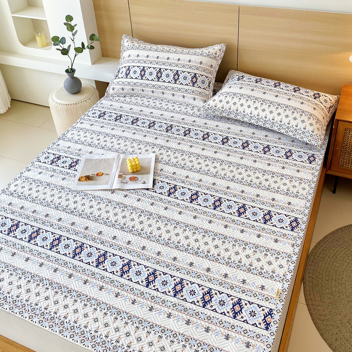 91家纺网 家纺一手货源 找家纺 （总）金鑫汇家纺 2025年新款A类多功能全棉老粗布软凉席床盖护垫席子可机洗