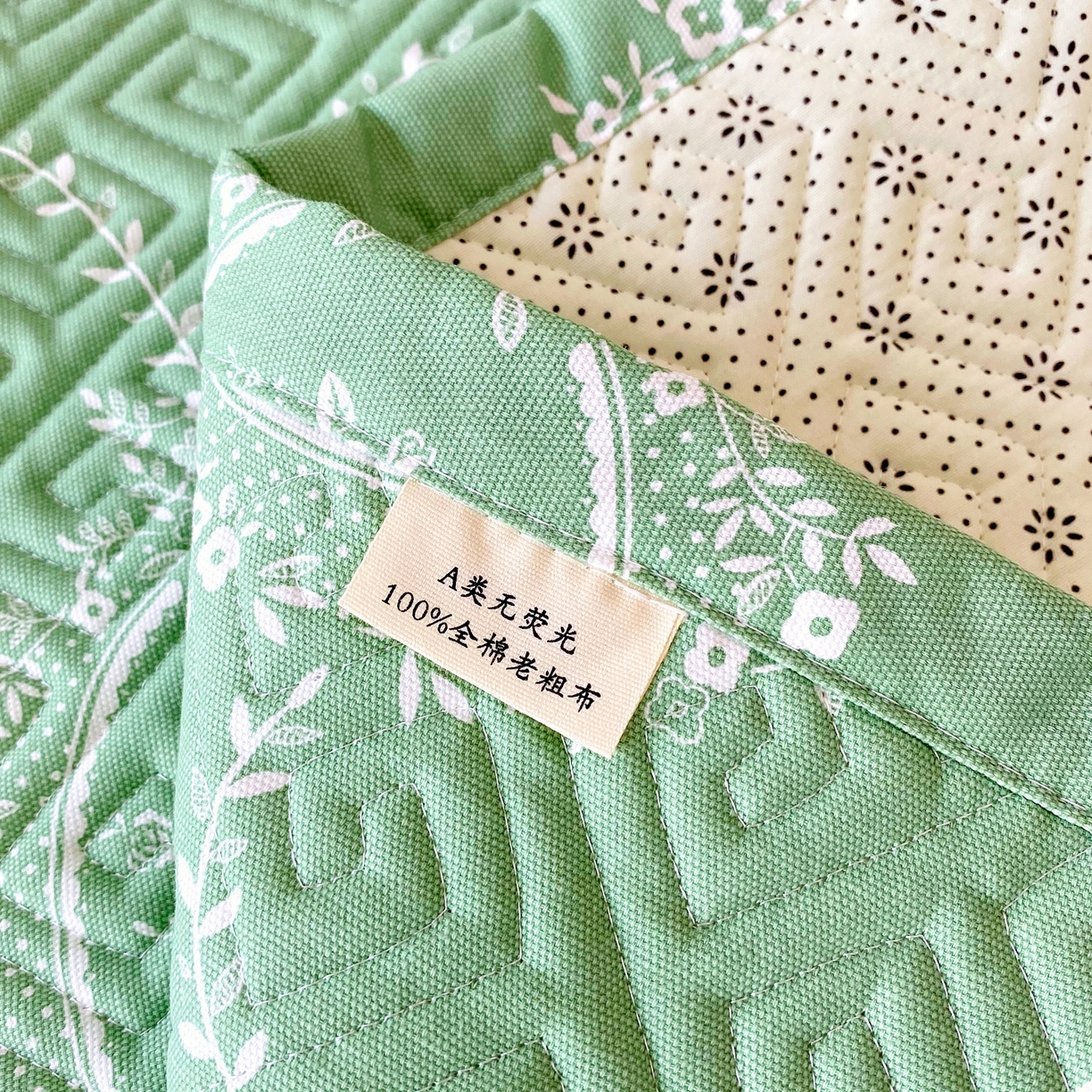 91家纺网 家纺一手货源 找家纺 金鑫汇家纺 2025年新款A类多功能全棉老粗布软凉席床盖护垫席子可机洗 芳华