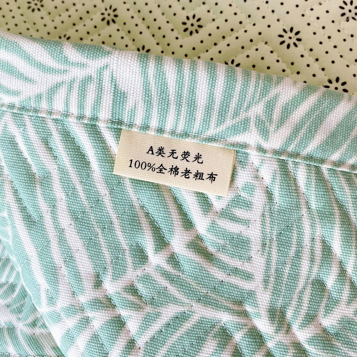 91家纺网 家纺一手货源 找家纺 金鑫汇家纺 2025年新款A类多功能全棉老粗布软凉席床盖护垫席子可机洗 绿色心情