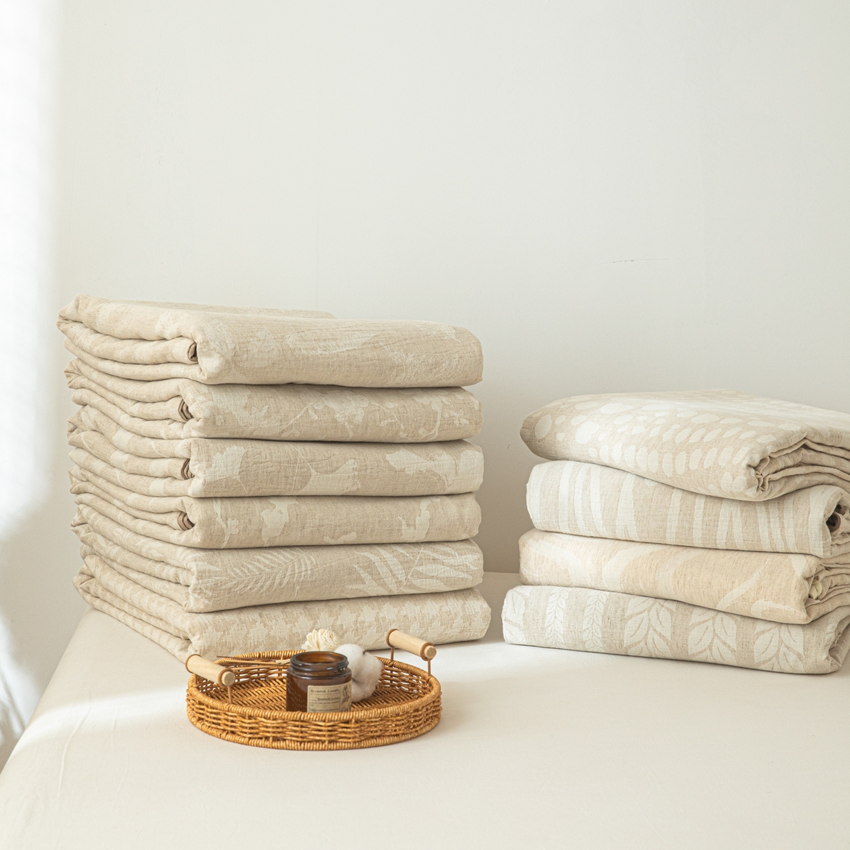 91家纺网 家纺一手货源 找家纺 （总）眠博士 2025新款棉麻简约枕套单品枕套