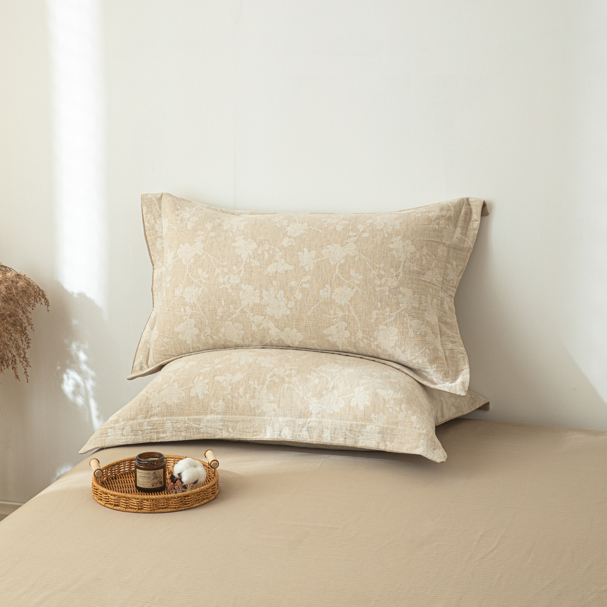 91家纺网 家纺一手货源 找家纺 （总）眠博士 2025新款棉麻简约枕套单品枕套