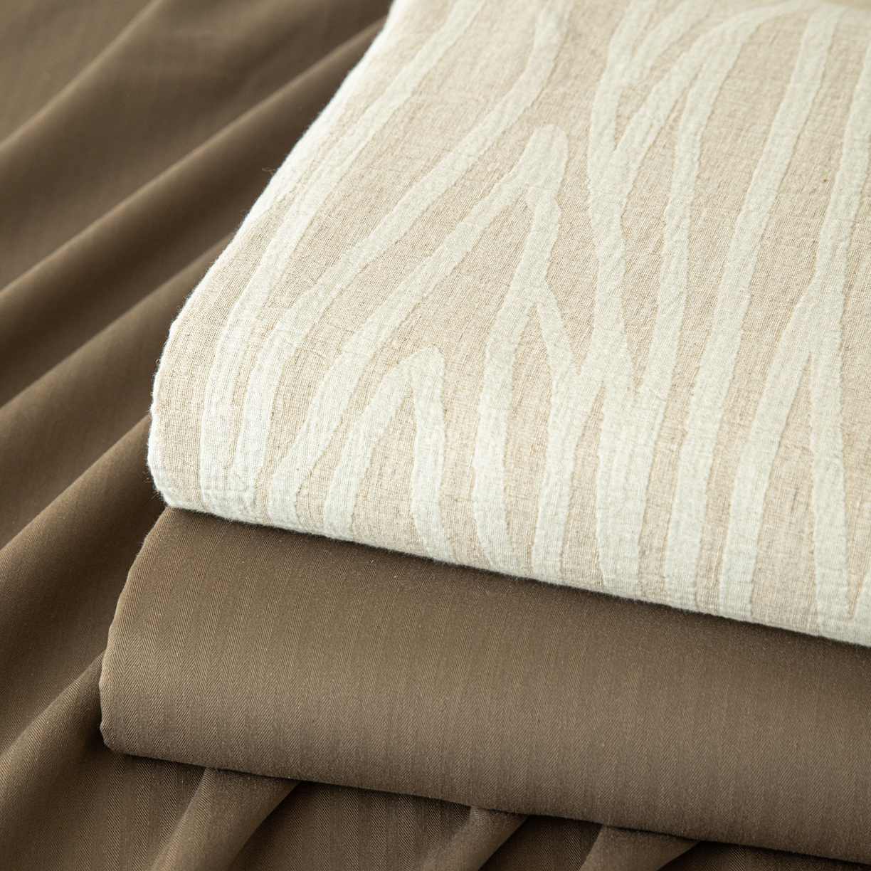 91家纺网 家纺一手货源 找家纺 眠博士 2025新款棉麻简约枕套单品枕套 组合图仅供展示